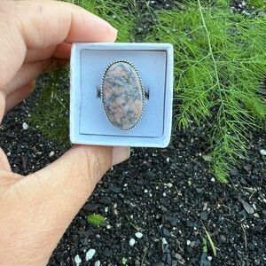 Pink Jasper ring size 6